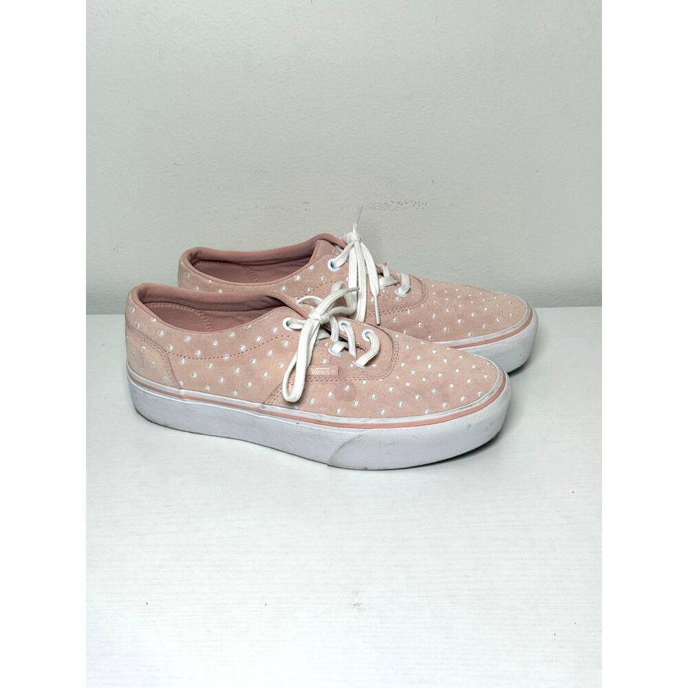 Vans Doheny Platform Skate Women's Pink White Casual Shoes Size 8